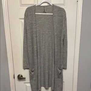 Gray Women's Sweater Cardigan